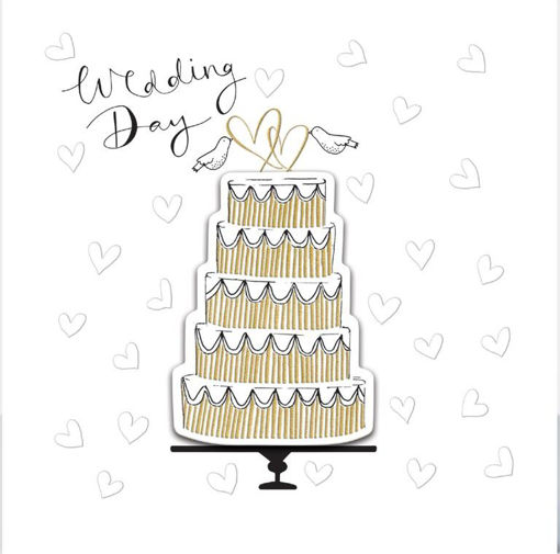 Picture of WEDDING DAY CAKE CARD